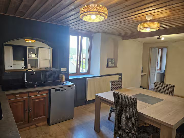 Le Moulinot, gîte à Morteau - salon chaleureux