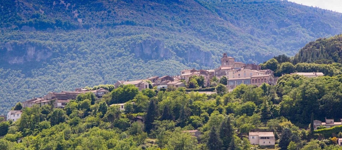 Village de Molières-Cavaillac dans les Cévennes gardoises